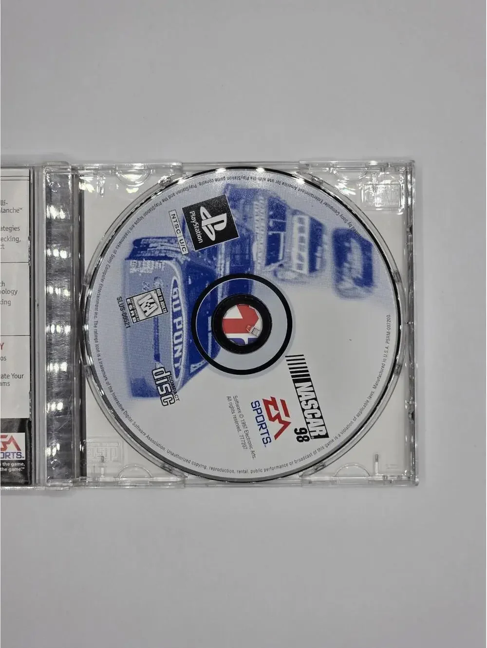 Nascar 98 PlayStation PS1 1997 EA Sports Racing Game CIB Tested Black Label